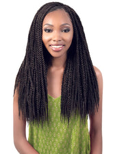 BESHE SYNTHETIC CROCHET BRAID MEGA SENEGAL TWIST BRAID 3PACKS 18" 18" 18"